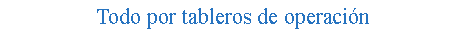 Cuadro de texto: Todo por tableros de operaci�n
