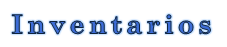 Inventarios